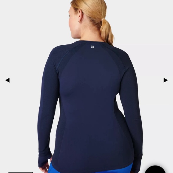 NWT Sweaty Betty navy athletic top - Picture 3 of 4